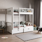 Houten stapelbed met ladder voor kinderen