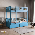 houten stapelbed met ladder voor kinderen