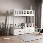 kinderbed hoogslaper met ladder Europees gemaakt grenenhout