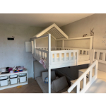 houten kinderbed op maat met trap