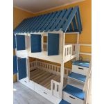 veilig stapelbed met trap voor jonge kinderen