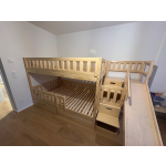 hoogslaper 120x200 natuur hout