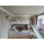 Familie stapelbed 120x200 onder, 90x200 boven