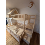 hoogslaper met dak en trap familie