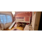 hoogslaper met trap glijbaan en dak