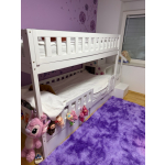 witte hoogslaper met trap kinderkamer