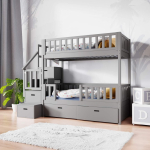 Kinder stapelbed met trap