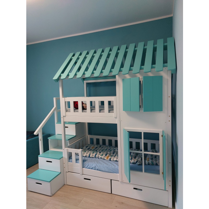 speelbed met trap en dak