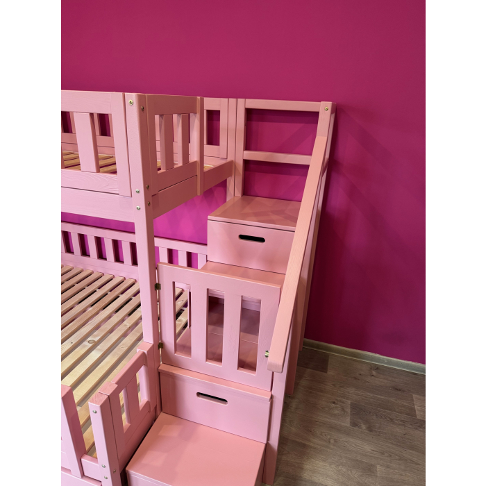 kinderbed met verdieping en trap design