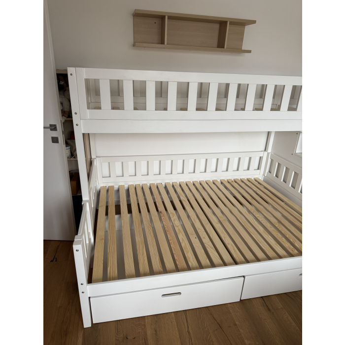 groot stapelbed 140x200 met glijbaan voor kinderen